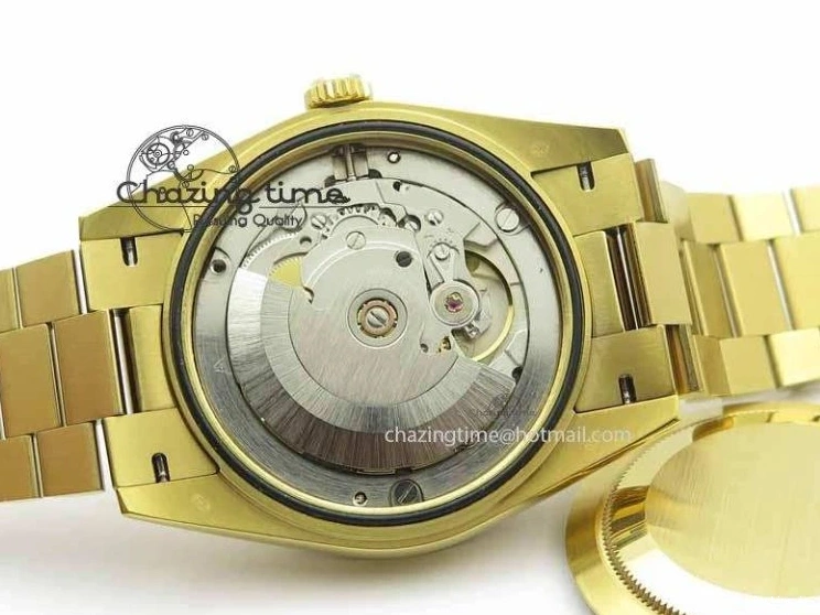 0106 Day Date 40mm YG BP Maker Best Edition Black Dial Diamond Bezel On YG Bracelet A Soft 3681